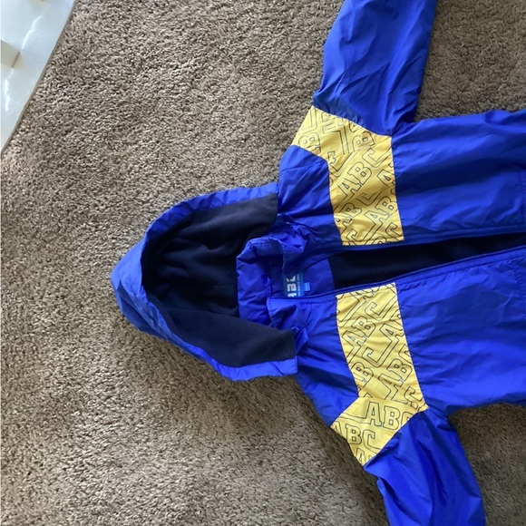 ABC kids Blue and Yellow Jacket‎ padded front jipper with a hood. - Picture 14 of 16